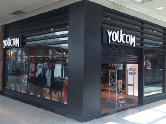Loja Youcom, obra executada pela AMACna